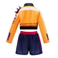 thumbnail image 5 of 2026 New Halloween Popular Singers Idol Cosplay Costume, Stage Role Play Dance Jumpsuit Full Set Costume, Cosplay Set Include Coat, Top and Pants, Halloween Outfits for 3-14 Years, 110(3-4 Years), 5 of 6