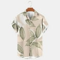 thumbnail image 4 of Mens Hawaiian Shirts Short Sleeve Button Down Shirt Men's Party Shirts Summer Beach Vacation Holiday Tropical Shirts, 4 of 5