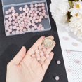 thumbnail image 3 of About 94 Pcs Natural Rose Quartz Beads 8mm Pink Gemstone Beads Smooth Crystal Beads Loose Spacer Round Bead (2 Strands), 3 of 7