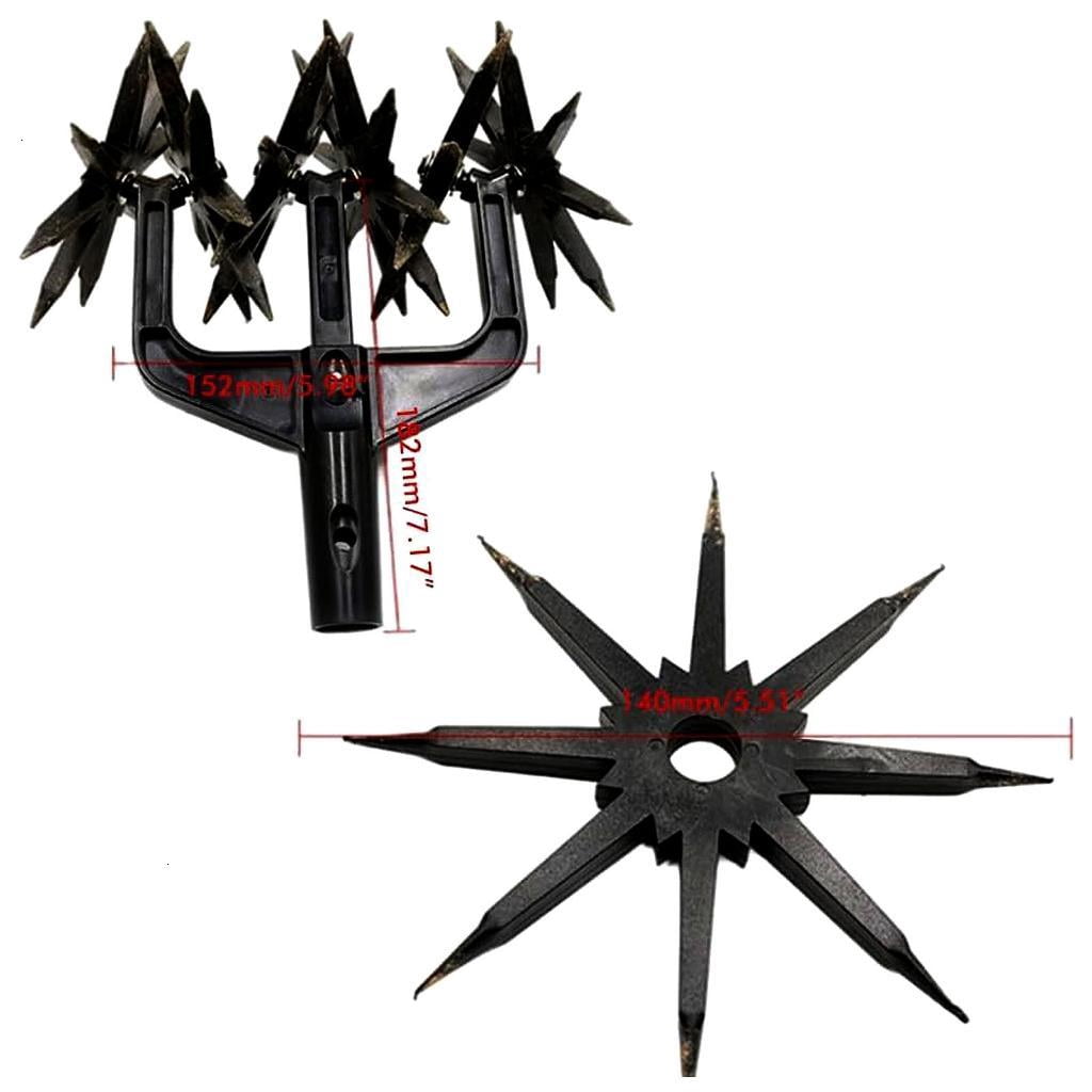 Garden Soil Scarifier Rotary Cultivator Soil Plowing Tool Designed for Effective Soil Aeration and Lawns Care