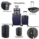 thumbnail image 3 of Set De 3 Maletas Viaje Maleta Grande 20 Kg Y Chica 10 Kg Cabina Avion, 3 of 5