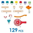 thumbnail image 6 of Hape Marble Run Tricks n' Twists DIY Wood Building Racetrack, 129 Pieces, 6 of 7
