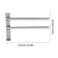 thumbnail image 2 of SEWCHICS Wall Mounted Towel Storage Rack Rotatable Iron Drying Rack for Bathroom Kitchen Home 1 Set, 2 of 8