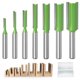 thumbnail image 1 of Straight Router Bit, 7pcs Tungsten Carbide Router Bits 6mm Shank Router Bits Multifunction Milling Cutter Woodworking Tool for Woodworking, 1 of 5
