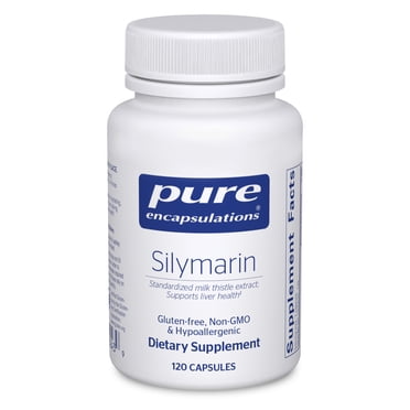 Pure Encapsulations Silymarin - 250 mg Milk Thistle Per Capsule - Liver Health Support* - Antioxidants Supplement - Non-GMO & Vegan - 120 Capsules