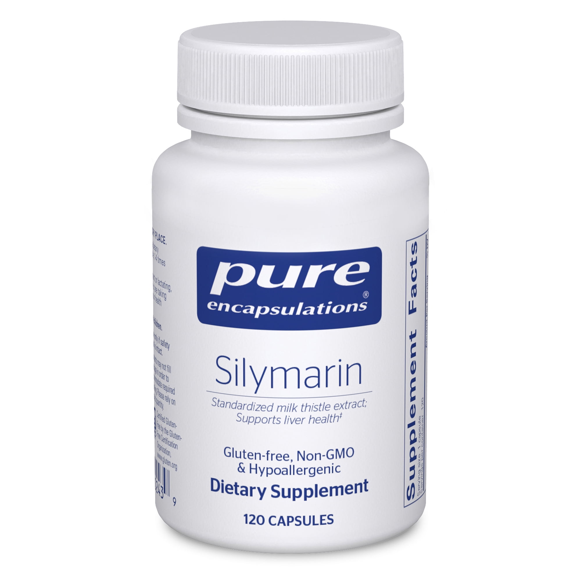Pure Encapsulations Silymarin - 250 mg Milk Thistle Per Capsule - Liver Health Support* - Antioxidants Supplement - Non-GMO & Vegan - 120 Capsules