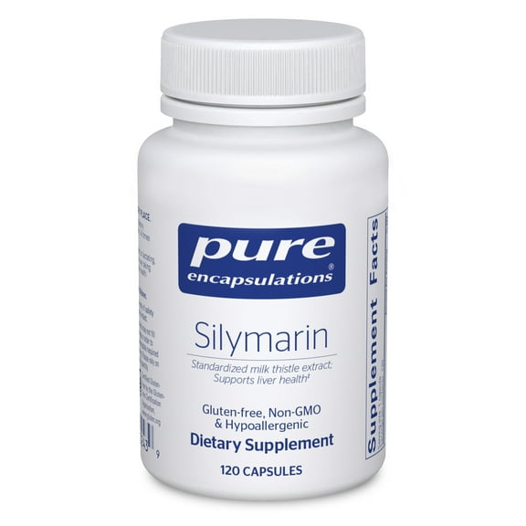 Pure Encapsulations Silymarin - 250 mg Milk Thistle Per Capsule - Liver Health Support - Antioxidants Supplement - Non-GMO & Vegan - 120 Capsules
