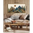 thumbnail image 5 of SHENIFY Set Sunrise Pine Tree Forest Nature Scenry Landscape Mountain Wall Art 20x40in Natural Framed Farmhouse Rustic Modern Art Decorative for Living Room Bedroom ﻿, 5 of 5