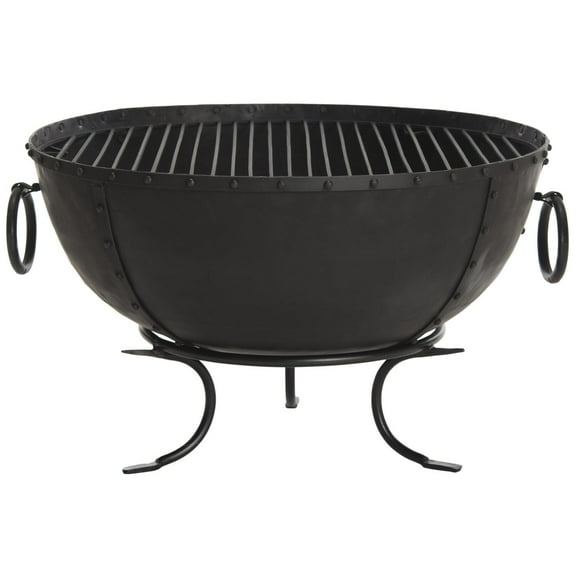 Safavieh Outdoor Collection Brazil Fire Pit, Black