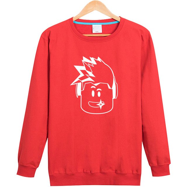 Roblox-suéter de cuello redondo para niños y adultos, chaqueta periférica, camisa de fondo, estilo informal de manga larga, primavera y otoño