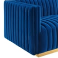 thumbnail image 4 of Conjure Channel Tufted Performance Velvet Left-Arm Chair, 4 of 6