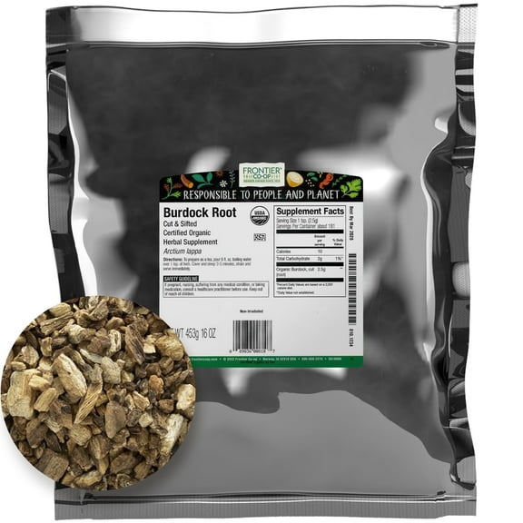 Frontier Co-op Cut & Sifted Organic Burdock Root, 16 oz