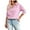 Pink, variant on Striped Button Down Shirts for Women Casual Loose Long Sleeve Cotton Tops Business Work Tunic Blouse