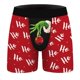 thumbnail image 1 of Men Adult Christmas Shorts Underwear Elastic Waistband Boxer Brief Stretchy Breathable Underpants Xmas Cosplay Party NightwearL Gong Bohan LED, 1 of 2