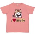 thumbnail image 3 of Inktastic I Love Books Reading Cat Girls Toddler T-Shirt, 3 of 5