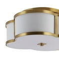 thumbnail image 7 of JONATHAN Y Quatrefoil 18" Scalloped Shade Metal Classic Glam LED Flush Mount, Brass Gold, 7 of 7
