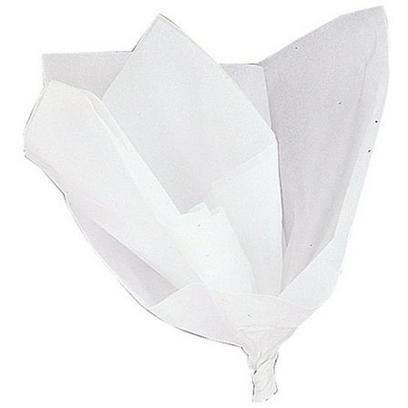 Solid Color Tissue Paper Sheets, 26 X 20in, White, 10ct (Pack of 48)