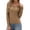 Dark Khaki, variant on Zeagoo Women's Long Sleeve Henley T-Shirt Button Ribbed Knit Slim Fit Casual Basic Top Spring Fall Clothes