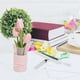 thumbnail image 5 of Ramo de tulipán artesanal, ramos de flores artificiales de tacto Real para decoración del hogar, paquete de Material rosa, 5 of 10