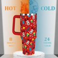 thumbnail image 5 of Baiheyi Christmas Gifts for Women Kids, Red Christmas Tumbler 40 oz with handle and Straw, Insulated Coffee mug Stainless Steel Water Bottle for Christmas, 5 of 6