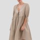 thumbnail image 1 of WILLBEST Vestido Informal De Mujer Con Escote En V Y Detalle De Cómodo Y Transpirable. Delantero Para Verano, Para Uso En Interiores Y Exteriores., 1 of 3