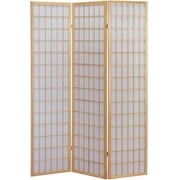 GTU Furniture Japanese Style 3 Panels Wood Shoji Room Divider Screen Oriental for Home/Office