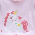 thumbnail image 4 of Toddler Baby Girl Outfits Summer Clothes Set Cute Cartoon goose bear butterfly candy bunny dancing girl and Letter Print Ruffle Sleeveless Top and Shorts Outfits 3 6 12 18 24 Months 3T 4T 5T 6T, 4 of 4