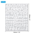 thumbnail image 2 of Unique Bargains Alphabet Letters Numbers Stickers, 6 Sheets Self Adhesive Cursive Decal, White, 2 of 6