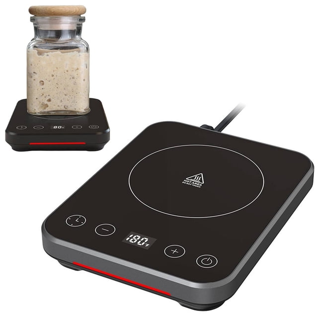 Dusknt New Arrivals! Pro Warmer – 1°F Precision Control & Goldilocks (7582°F) Direct Plug Easy Clean Glass Base for Baking Proofing & Fermentation