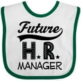 thumbnail image 3 of Inktastic Future HR Manager Boys or Girls Baby Bib, 3 of 4