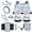 Marble Print Rose, variant on Yuyamidu Pink Heart Car Seat Cover Full Set with Steering Wheel Cover Seat Belt Pads Armrest Cover Handbrake Cover Set Trash Bag Auto Rear View Mirror Cover Cup Holders Fit for Most Vehicles