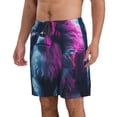 thumbnail image 2 of Fuzoiu Hip-Hop Glasses Gorilla Print Men's Beach Shorts,Men's Swim Trunks,Quick Dry Board Shorts with Pockets,Men's Bathing Suits for Surfing, Running, and Casual Wear-Small, 2 of 6