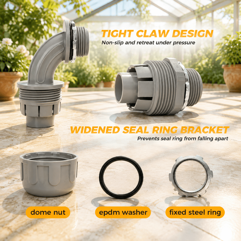 Conduit Recpie 30 3/4 Inch Liquid Tight Electrical Conduit Connectors, 15 Straight 15 ...