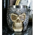 thumbnail image 5 of Ebros Skull With Battle Helmet Tea Coffee Cup Mug 8oz (2 Pieces), 5 of 7