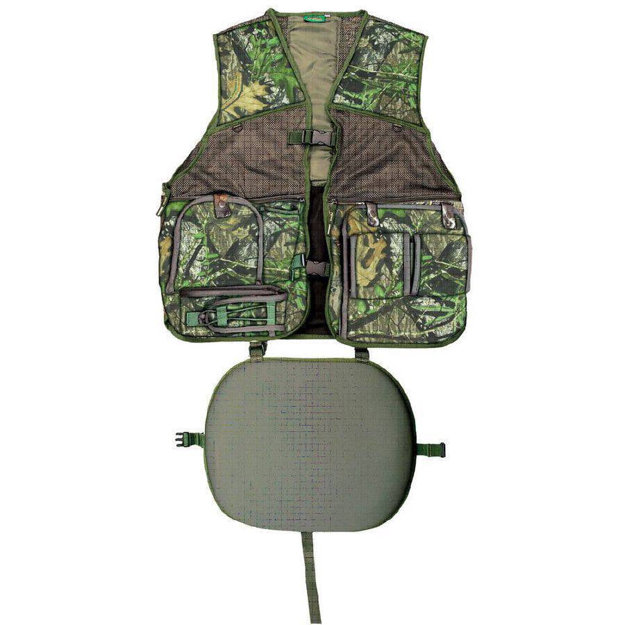 Mossy Oak Men's Camo Turkey Vest with Cushioned Seat