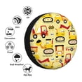 thumbnail image 5 of Balery Funny Construction Vehiclestire Cover Waterproof Dust-Proof, Universal Spare Wheel Tire Cover For Trailer, Rv, Suv Truck And Vehicle Camper Accessories-14 Inch, 5 of 9