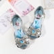 thumbnail image 1 of Novedad de verano de Disney, sandalias de tacón alto para niñas frozen elsa, zapatos de princesa para niñas pequeñas, sandalias con Boca de pez para niños, plantilla de 24 CM Gao Jinjia LED, 1 of 2