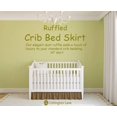 thumbnail image 2 of 1 Pc Nursery Crib Bed Skirt Dust Ruffle Microfiber Bed Skirt for Baby Boys or Girls, Taupe, 28 x 52 Crib Size 14" Drop, 2 of 5