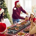 thumbnail image 2 of Gymax 35'' Extra Large Electric Griddle w/ Adjustable Temperature Thermostats Drip Tray, 2 of 10