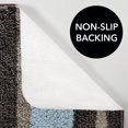 thumbnail image 3 of mDesign Assorted Microfiber Stripe Bath Rug for Tub/Shower, Set of 3, Mocha/Gray, 3 of 8