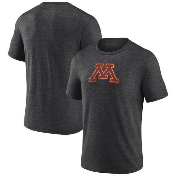 Men's Charcoal Minnesota Golden Gophers Classic Primary Tri-Blend T-Shirt