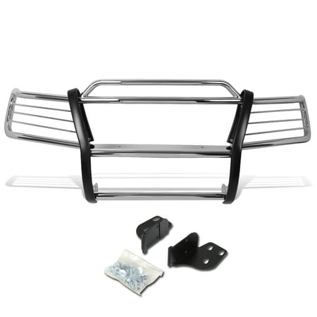 For 1999 to 2004 Jeep Grand Cherokee WJ Front Bumper Protector Brush Grille Guard (Chrome) 00 01 02 03