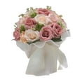 thumbnail image 2 of Boda lanzando accesorios de boda rosas artificiales flores para vacaciones Color de pasta de frijoles, 2 of 9