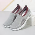 thumbnail image 6 of Rokment Womens Orthopedic Walking Running Shoes Comfortable Breathable Knit Arch Support Ortho Nursing Tennis Flat Non Slip Casual Work Sneakers for Driving Grey Size 7, 6 of 6