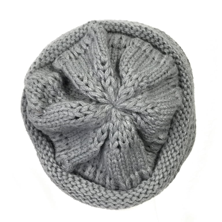 Wrapables® Slouchy Winter Beanie Cap Hat, Light Grey - Walmart.com