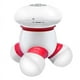 thumbnail image 2 of Mini Masajeador - Rojo - Masajeador Vibrador de Mano Ergonómico - Funciona con Baterías para Usar en Cualquier Lugar - Fácil Aplicación de Masaje para Cuello, Espalda, Brazos y Piernas, 2 of 5
