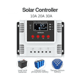 thumbnail image 2 of Solar Charge Controller 10A App Real-Time Data Monitoring LED Display Intelligent 12V/24V/48V Solar Controller, 2 of 7
