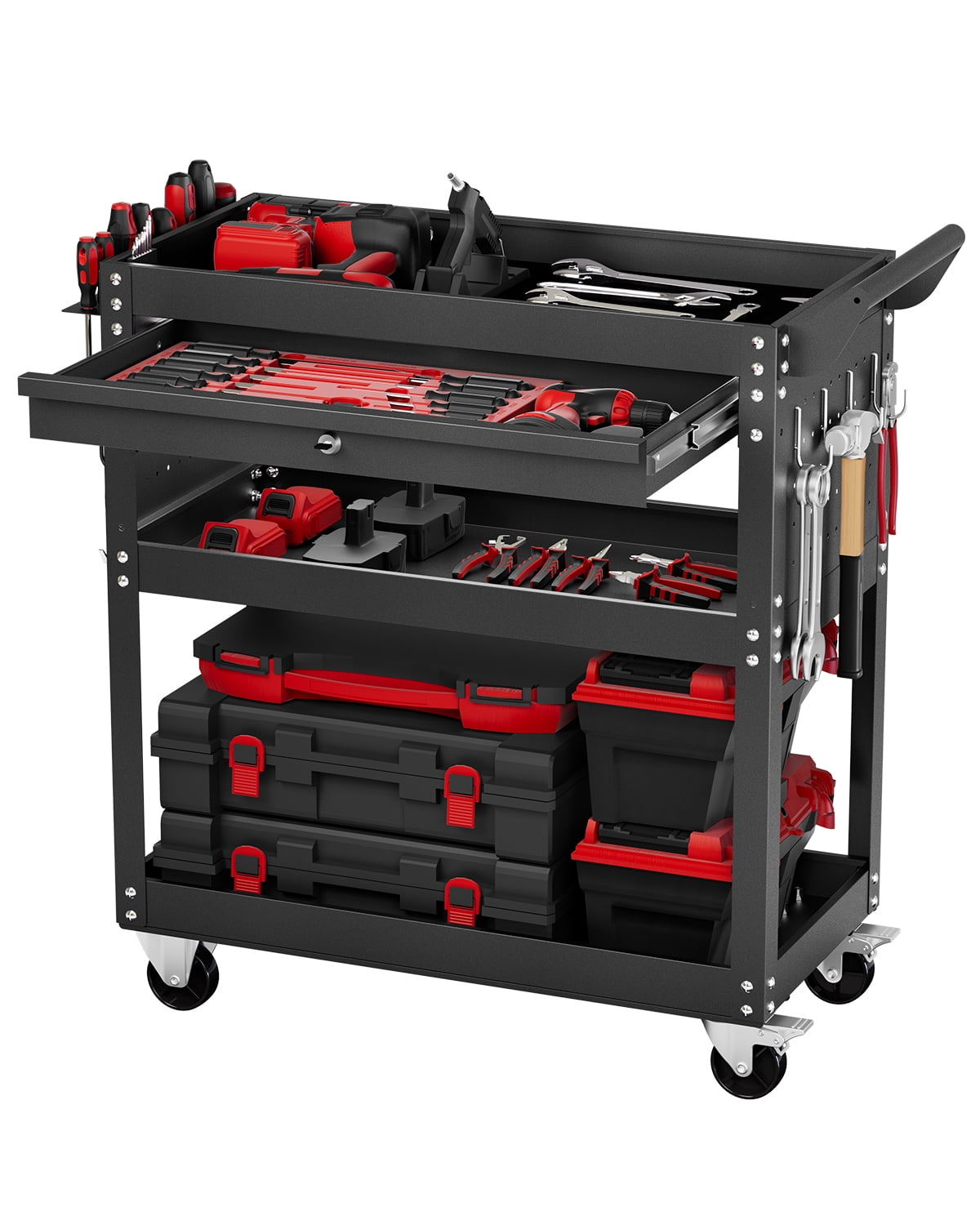 waterloo 4段ツールボックス Waterloo Industries 156018 26 in. 4 Drawer Master Mechanic Chest&