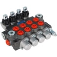 thumbnail image 2 of EPOTOOR 4 Spool 11 GPM Hydraulic Directional Control Valve, 3600 PSI BSPP Ports Double Acting Hydraulic Valve with Joystick, 2 of 6