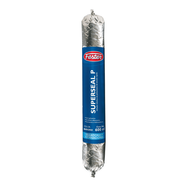 Sellador Elástico de Poliuretano de Secado Rápido Fester Superseal P 600 ML Negro